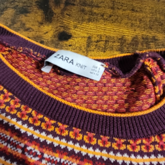 Zara Multicolor Patterned Sweater - Picture 2 of 3